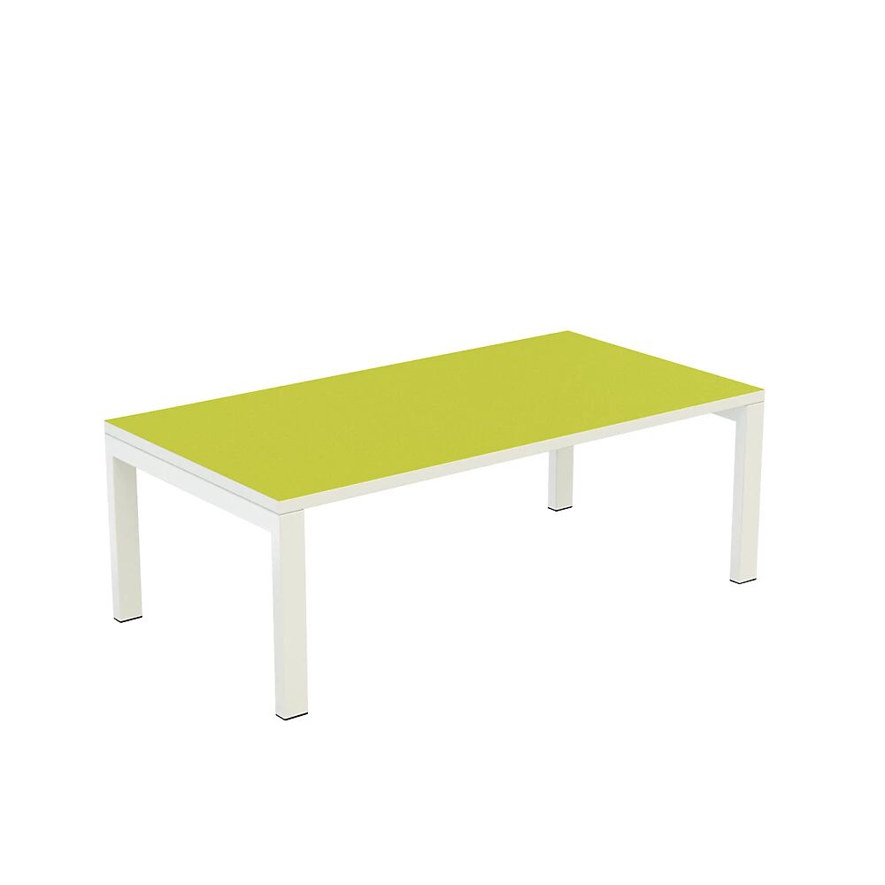 Paperflow Mesa auxiliar easyDesk®, H x A x P 400 x 1140 x 600 mm, verde