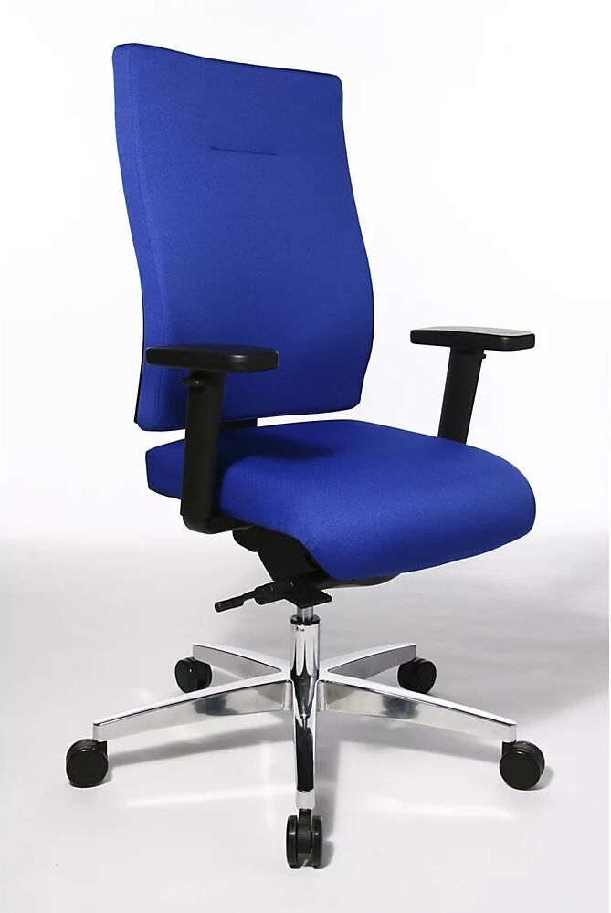 Topstar Silla giratoria de oficina PROFI STAR 15, respaldo ergonómico, en azul