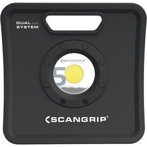 SCANGRIP Foco LED para obras, funcionamiento con cable y con batería, NOVA K C+R 6K, 6000 lm