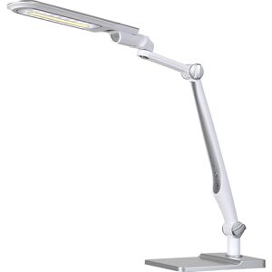 Hansa Lámpara LED de sobremesa MULTIFLEX, atenuable, plateada / blanca