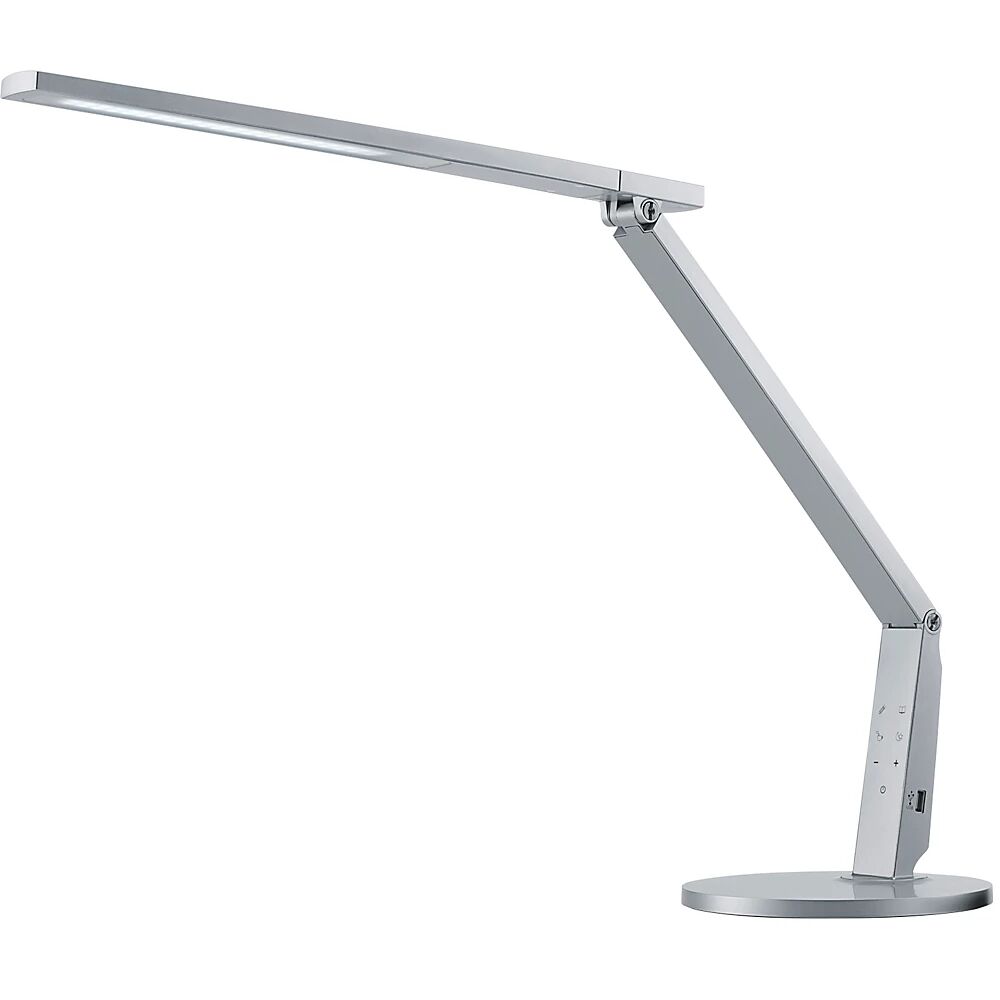 Hansa Lámpara LED para escritorio VARIO PLUS, altura 540 mm, plateado