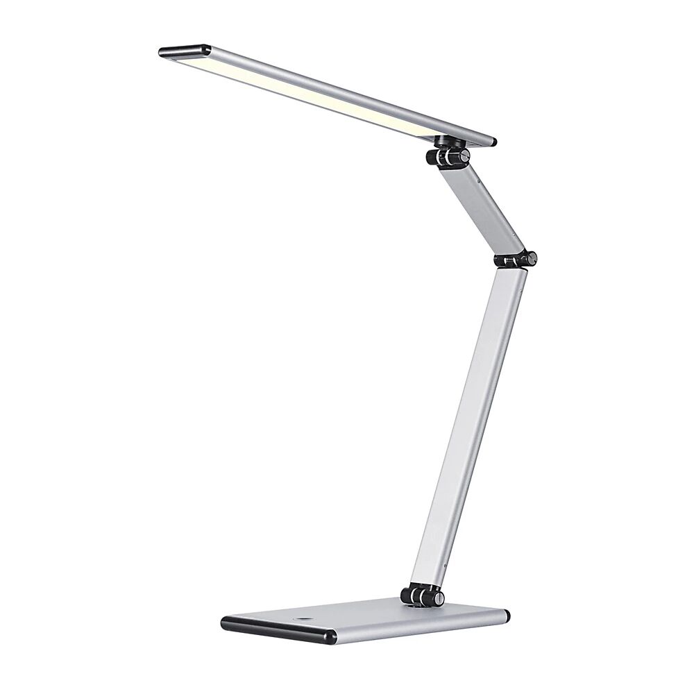 Hansa Lámpara LED de sobremesa SLIM, con bombilla LED de 7 W, plateada