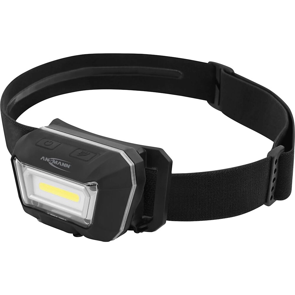Ansmann Lámpara frontal LED HD280RS, 280 lm, negro, L x A x H 78 x 47 x 46 mm