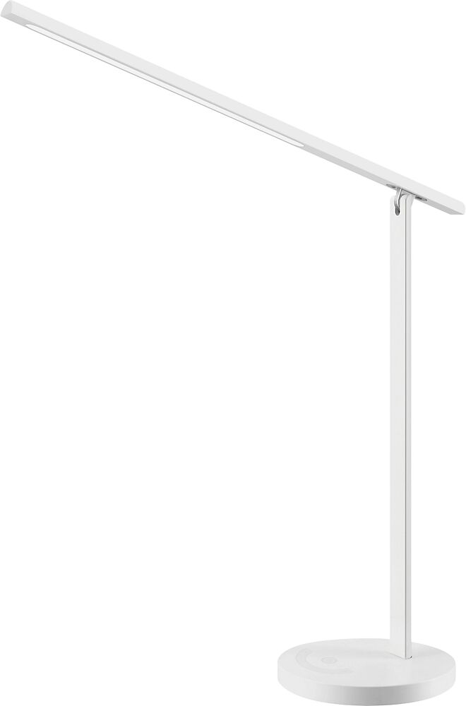 Hansa Lámpara LED de sobremesa HALO, intensidad regulable, altura 420 mm, blanca, 300 lm