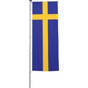 Mannus Bandera con pluma/bandera del país, formato 1,2 x 3 m, Suecia