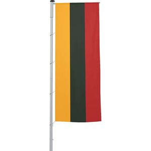 Mannus Bandera con pluma/bandera del país, formato 1,2 x 3 m, Lituania