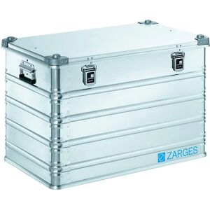 ZARGES Caja de transporte de aluminio, capacidad 195 l, L x A x H interiores 780 x 480 x 520 mm, modelo robusto