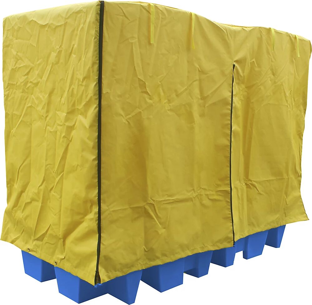 kaiserkraft Cubeta colectora de PE con toldo superior de lona, para 2 IBC/KTC de 1000 litros, capacidad de recogida 1140 l