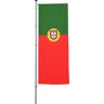 Mannus Bandera con pluma/bandera del país, formato 1,2 x 3 m, Portugal