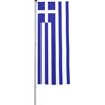 Mannus Bandera con pluma/bandera del país, formato 1,2 x 3 m, Grecia