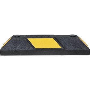 kaiserkraft Tope de rueda Park-AID®, L x A x H 550 x 150 x 100 mm, negro y amarillo