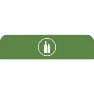 Rubbermaid Placa indicadora Configure™, para recipientes de 125 l, verde