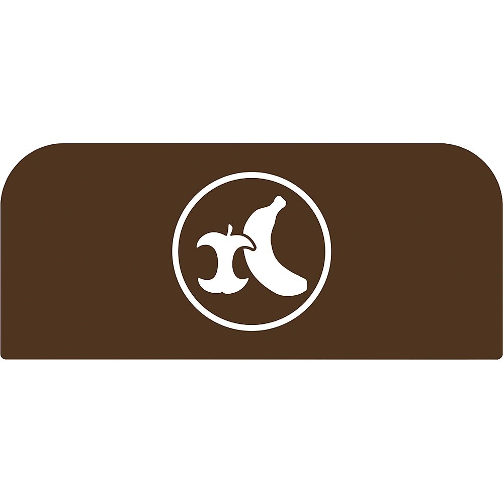 Rubbermaid Placa indicadora Configure™, para recipientes de 57 l, marrón