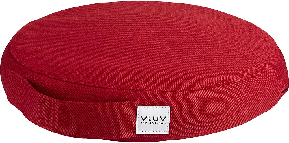 VLUV Cojín de equilibrio PIL&PED LEIV, con tapizado de tela, Ø 360 mm, rojo rubí