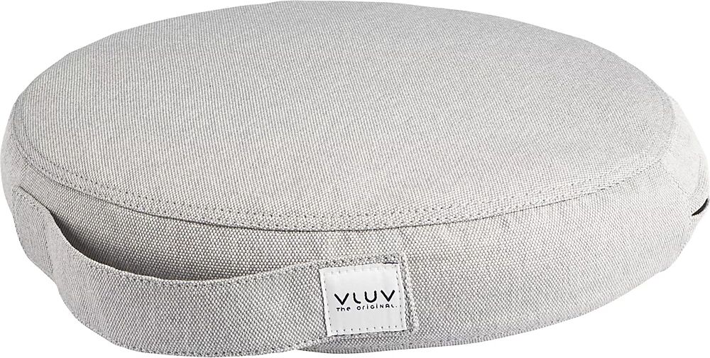 VLUV Cojín de equilibrio PIL&PED LEIV, con tapizado de tela, Ø 360 mm, gris plata