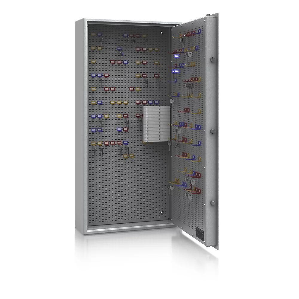 kaiserkraft Caja de caudales para llaves, nivel de seguridad A y euronorma S1, gris luminoso, H x A x P 1200 x 600 x 200 mm, para un máx. de 350 ganchos