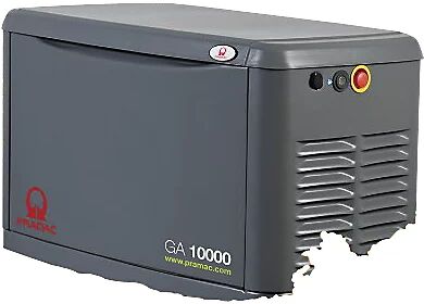 Pramac Generador eléctrico a gas, potencia de emergencia 10.000 VA, 230 V, 1 fase, 9 kW