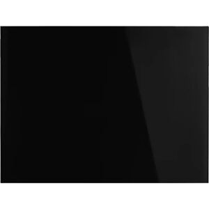 magnetoplan Panel de cristal de diseño, magnético, A x H 800 x 600 mm, color negro intenso