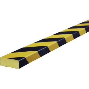 SHG Protección de superficies Knuffi®, tipo D, 1 rollo de 50 m, negro y amarillo