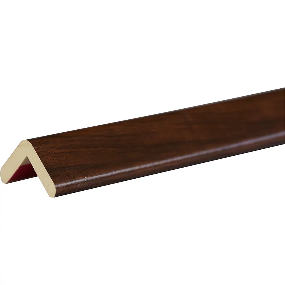 SHG Protección de esquinas Knuffi®, tipo H, pieza de 1 m, decoración de madera en color cereza