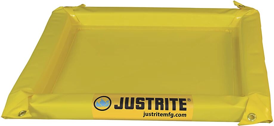 Justrite Cubeta colectora universal y flexible, altura exterior 51 mm, volumen de recogida 76 l