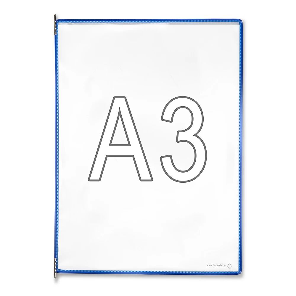 Tarifold Marco transparente, UE 10 unid., para DIN A3, azul