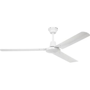 kaiserkraft Ventilador de techo con aspas metálicas, Ø del aspa 1220 mm, blanco