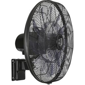 kaiserkraft Ventilador de pared Airos Eco Silent WALL, con 7 niveles giratorios, mando a distancia, negro