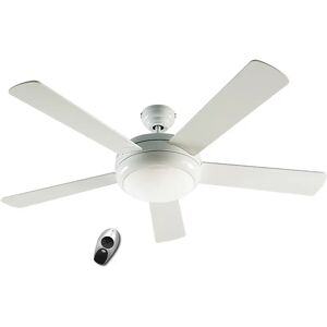 kaiserkraft Ventilador de techo TITANIUM, Ø del aspa 1320 mm, con mando a distancia, pintura blanca