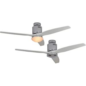 kaiserkraft Ventilador de techo AERODYNAMIX, Ø del aspa 1320 mm, pintura blanca / cromo brillante