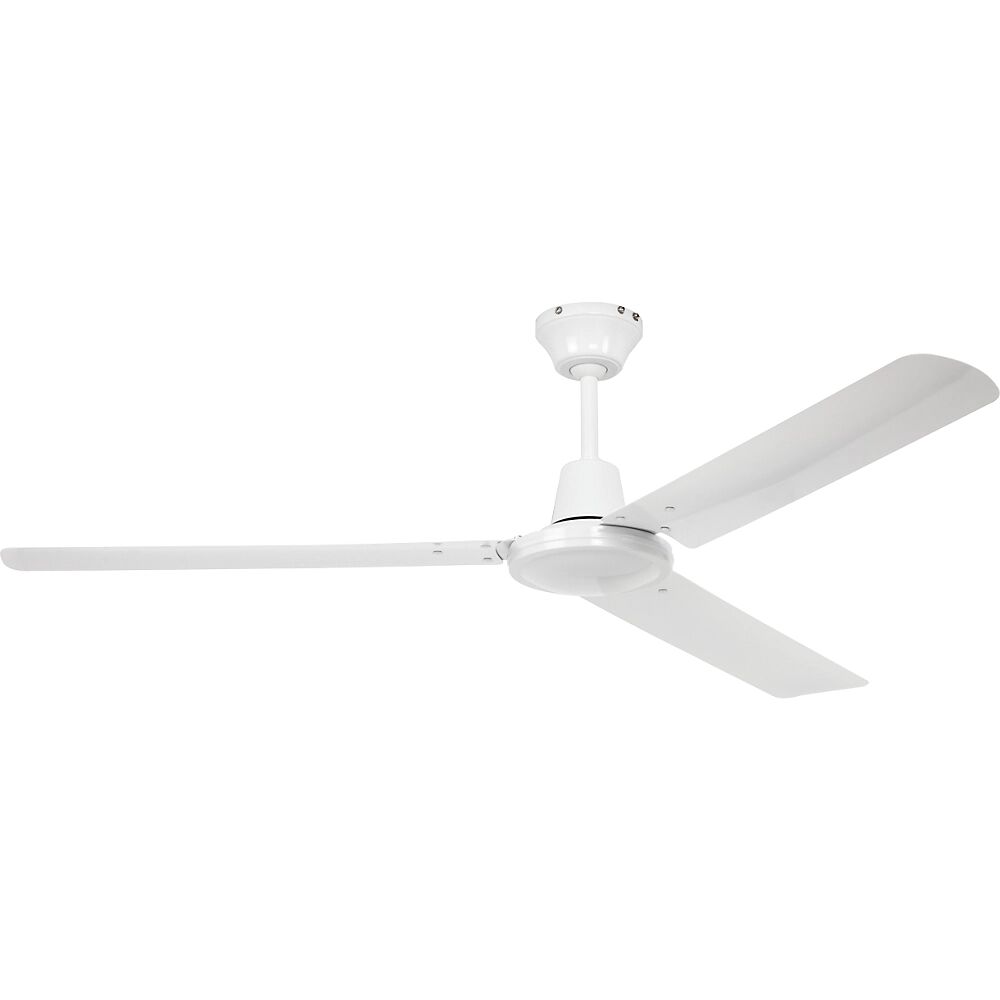 kaiserkraft Ventilador de techo con aspas metálicas, Ø del aspa 1420 mm, blanco