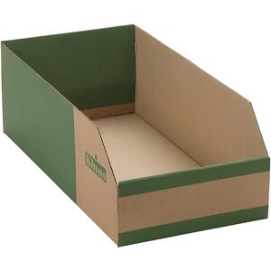 kaiserkraft Caja de cartón para estanterías, de una capa y plegable, UE 25 unidades, LxAxH 500x300x200 mm