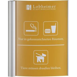 kaiserkraft Letrero para indicar el camino SYDNEY™, DIN A4 vertical, H x A 297 x 233 mm, superficie de rotulado, H x A 297 x 200 mm