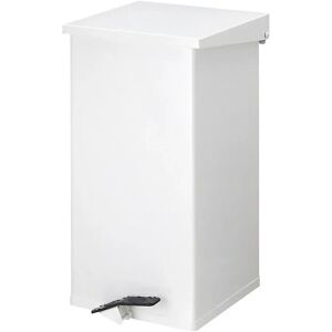 kaiserkraft Colector de residuos con pedal, capacidad 45 l, A x H x P 300 x 450 x 300 mm, blanco