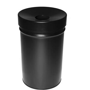 kaiserkraft Recipiente para residuos, autoextinguible, capacidad 60 l, H x Ø 630 x 392 mm, negro