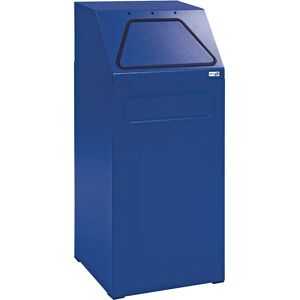 kaiserkraft Recipiente de reciclaje, capacidad 65 l, A x H x P 400 x 960 x 380 mm, chapa de acero, azul RAL 5010