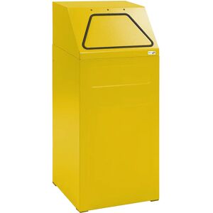 kaiserkraft Recipiente de reciclaje, capacidad 65 l, A x H x P 400 x 960 x 380 mm, chapa de acero, amarillo RAL 1003