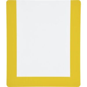 kaiserkraft Bolsa para marcaje de suelos, con tiras adhesivas, UE 10 unid., DIN A4, marco amarillo