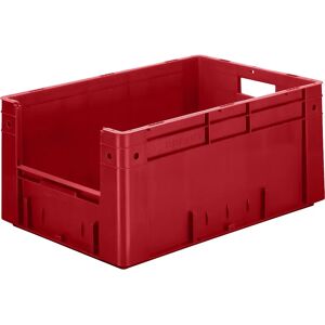 kaiserkraft Recipiente apilable euronorma, capacidad 50 l, L x A x H 600 x 400 x 270 mm, UE 2 unid., rojo