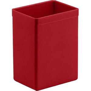 kaiserkraft Caja insertable, altura 122 mm, rojo, LxA 94x73 mm, UE 30 unidades