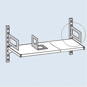 hofe Arco para libros, chapa de acero, gris luminoso