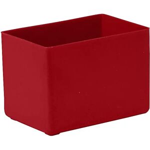 kaiserkraft Caja para insertar en cajones, L x A x H 80 x 53 x 54 mm, UE 32 unidades, rojo