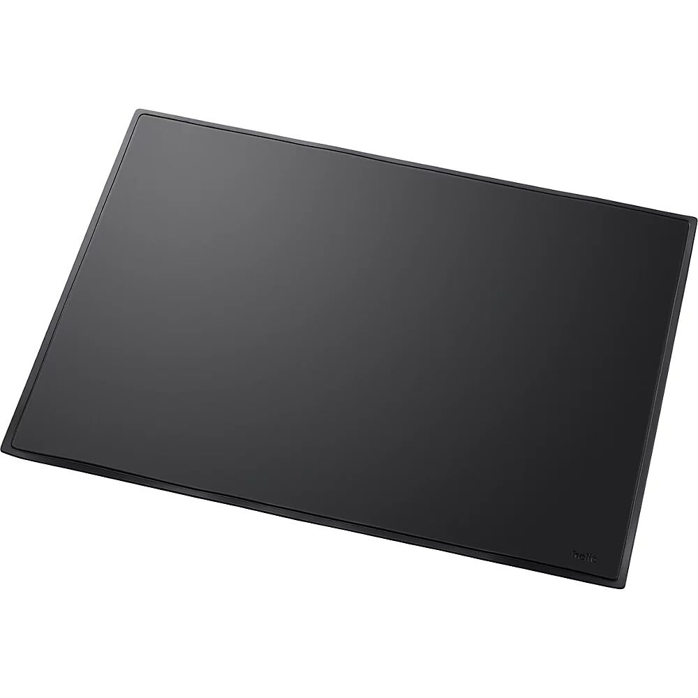 helit Tapete de escritorio, A x P 530 x 400 mm, UE 5 unid., negro, parte posterior de lámina de espuma
