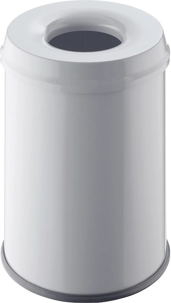 helit Recipiente de seguridad para residuos, capacidad 15 l, H x Ø 335 x 260 mm, en gris luminoso, UE 2 unid.