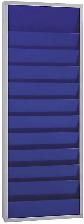 EICHNER Panel de planificación, con 10 carriles, de dos hileras, H x A x P 1280 x 554 x 74 mm, azul