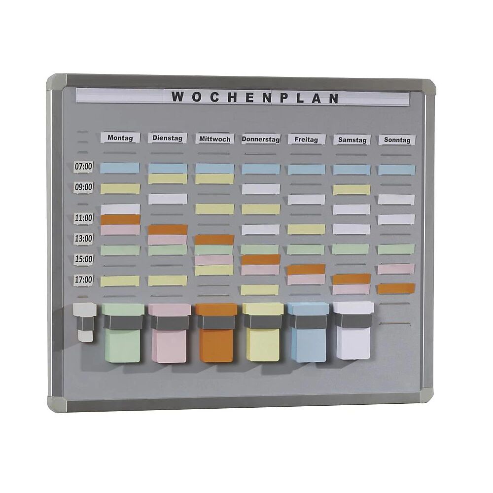 EICHNER Panel modular T-Card, tablero portante de espuma rígida, gris, A x H 468 x 608 mm, con 20 compartimentos y 7 hileras