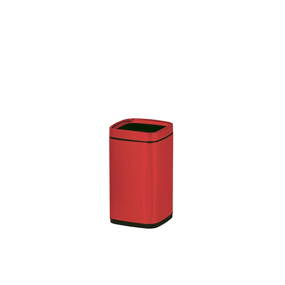 EKO Papelera con recipiente interior, capacidad 12 l, en rojo