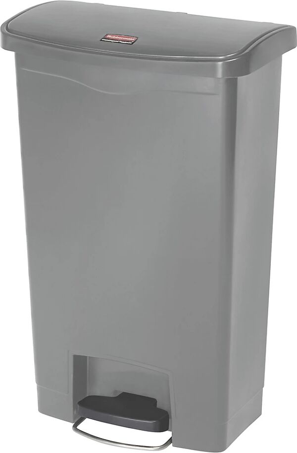 Rubbermaid Colector de residuos con pedal SLIM JIM®, capacidad 50 l, A x H x P 456 x 719 x 292 mm, gris