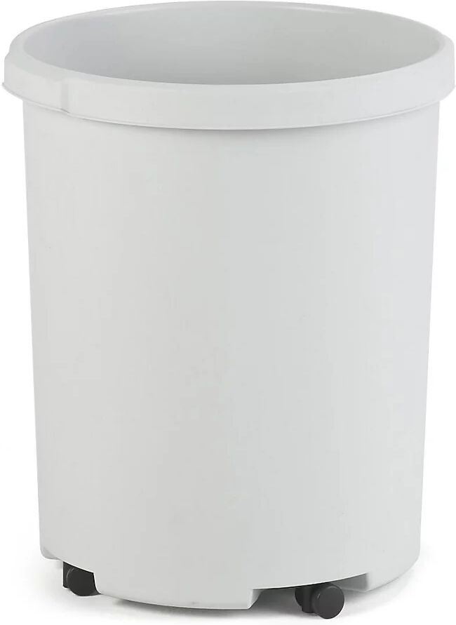 kaiserkraft Papelera de plástico, capacidad 50 l, H x Ø 490 x 430 mm, gris