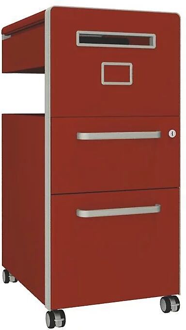 BISLEY Mueble auxiliar Bite™, con 1 panel rotulable, apertura a la derecha, con 1 cajón universal y 1 cajón para archivadores colgantes, sevilla